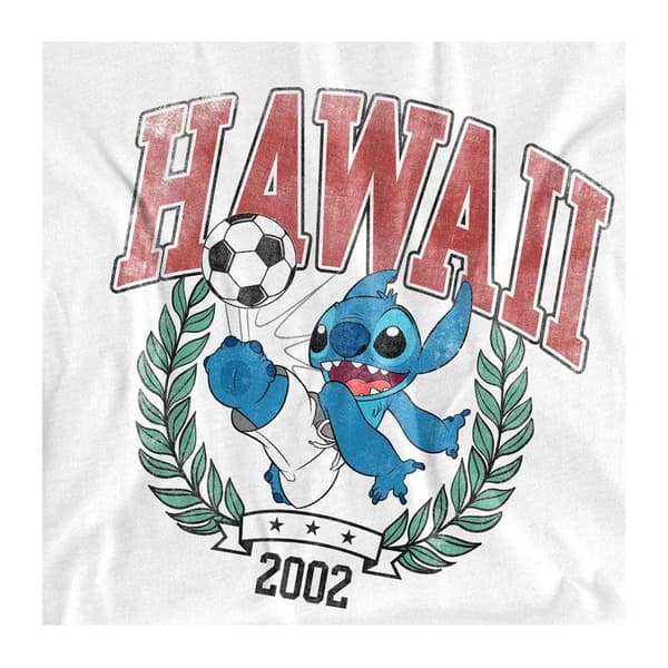 Lilo & Stitch Dam Stitch Ball Figursydd T-shirt L Vit White L
