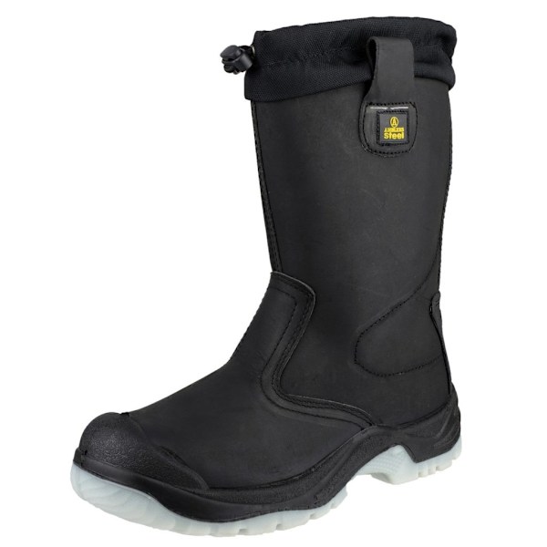 Amblers Steel FS209 Säkerhets Dragkedja / Herr Stövlar / Riggers Säkerhet Black 11 UK