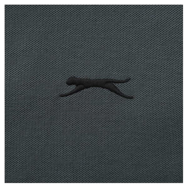 Slazenger Herr Kontrastrandig Pikétröja S Skiffer Slate S