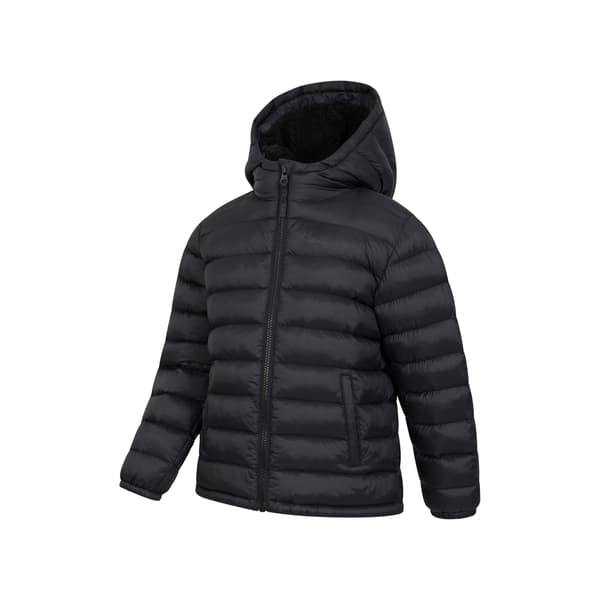 Mountain Warehouse Barn/Barn Seasons Vadderad med Fuskpälsfoder Black 3-4 Years