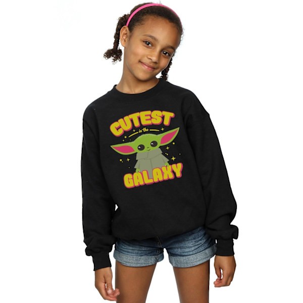 Star Wars Girls The Mandalorian Cutest In The Galaxy Sweatshirt Black 12-13 Years