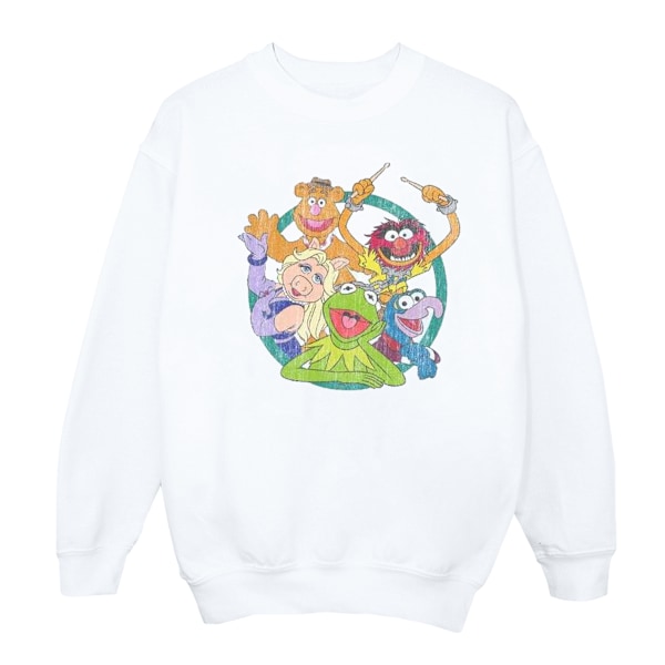 Disney Herr The Muppets Group Circle Sweatshirt 4XL Vit White 4XL