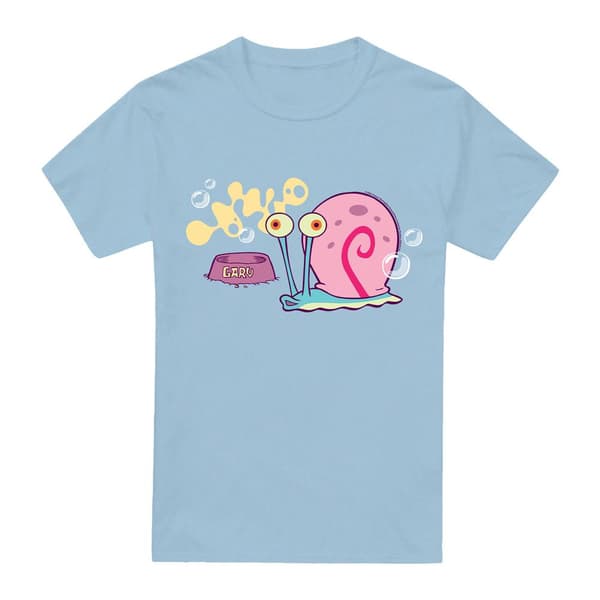 SpongeBob SquarePants Herr Gary Snigel T-Shirt S Ljusblå Light Blue S