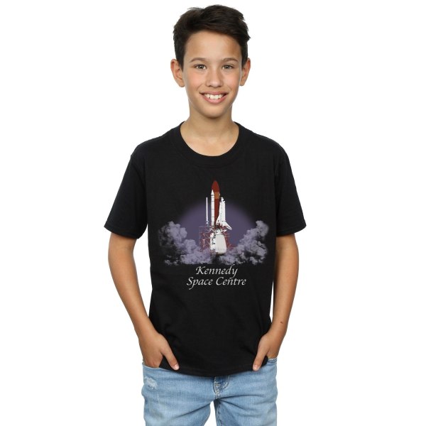 NASA Boys Kennedy Space Center lyft av T-shirt 9-11 år Blac Black 9-11 Years