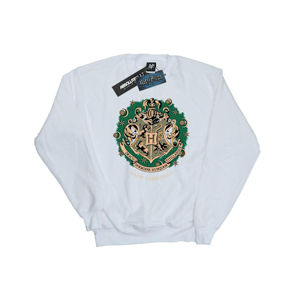 Harry Potter Julkrans Sweatshirt för flickor 7-8 år Vit White 7-8 Years