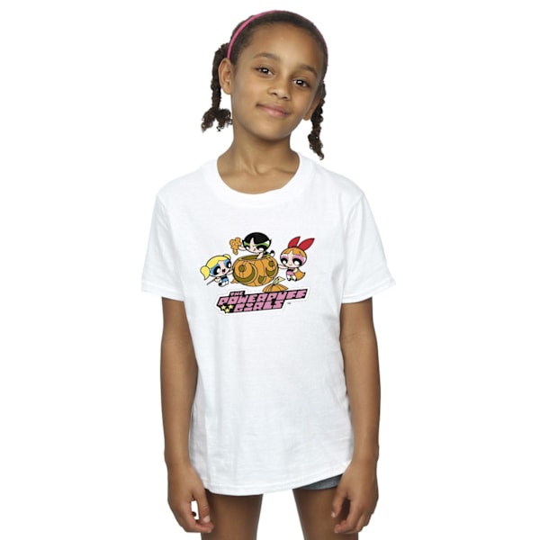 Powerpuff Girls Girls Girls Pumpa Bomull T-shirt 7-8 år White 7-8 Years