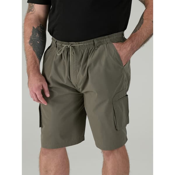 Duke Herr D555 Nick Cargo Shorts med Elastisk Midja M Khaki Khaki M
