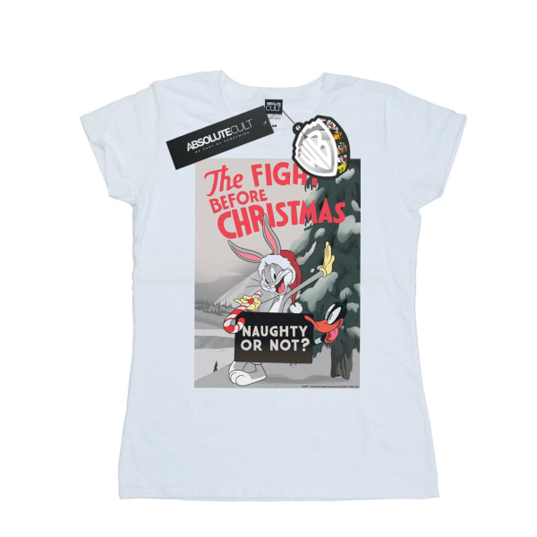 Looney Tunes Womens/Ladies The Fight Before Christmas Cotton T- White L