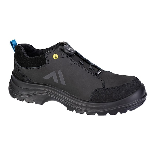 Portwest Unisex Vuxen Ridged Säkerhetsskor i Läder 4 UK Svart/Blå Black/Blue 4 UK