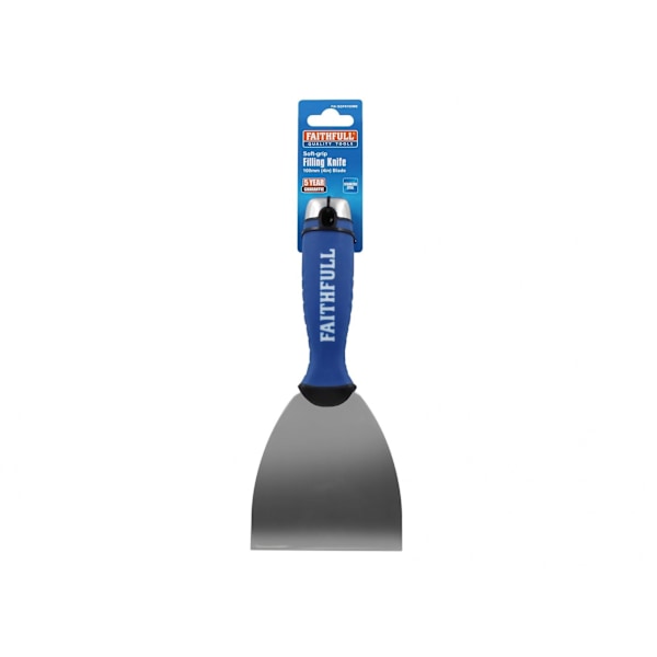 Faithfull Spackelspade med Mjukt Grepp 100mm Flerfärgad Multi Colour 100mm