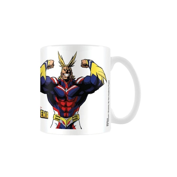 My Hero Academia Flex All Might Mugg En Storlek Vit/Marin/Gul White/Navy/Yellow One Size