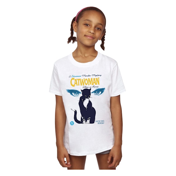 DC Comics Girls Batman Catwoman When In Rome Bomull T-shirt 12- White 12-13 Years
