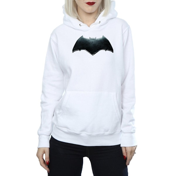 DC Comics Dam/Kvinnor Justice League Film Batman Emblem Huva White L