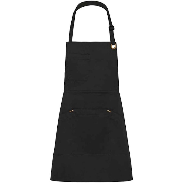 Le Chef Bibbed Full Apron One Size Black Black One Size