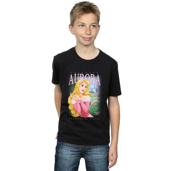 Disney Boys Törnrosa Aurora Montage T-shirt 12-13 år Black 12-13 Years