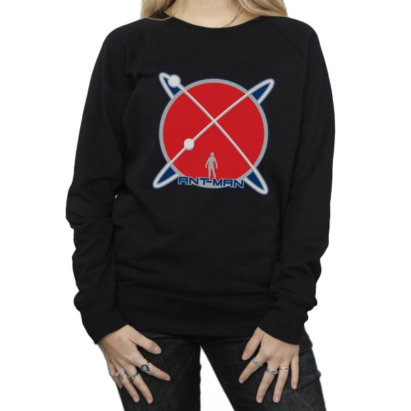 Marvel Dam/Kvinnor Ant-Man Planet Logo Sweatshirt M Svart Black M
