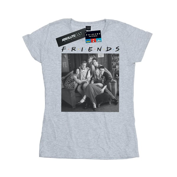 Friends Dam/Dam Black And White Photo Bomull T-Shirt XL S Sports Grey XL