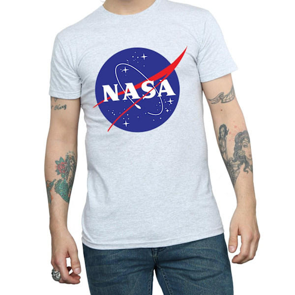 NASA herr Insignia logotyp T-shirt S Sports Grey Sports Grey S