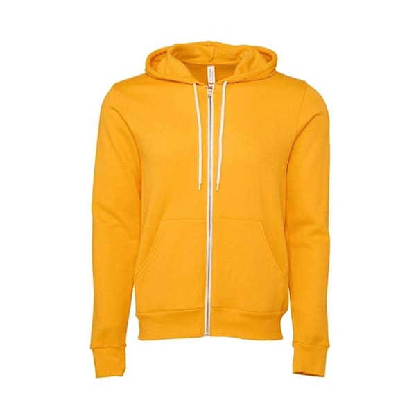 Bella + Canvas Unisex Vuxen Fleece Full Zip Hoodie XL Guld Gold XL