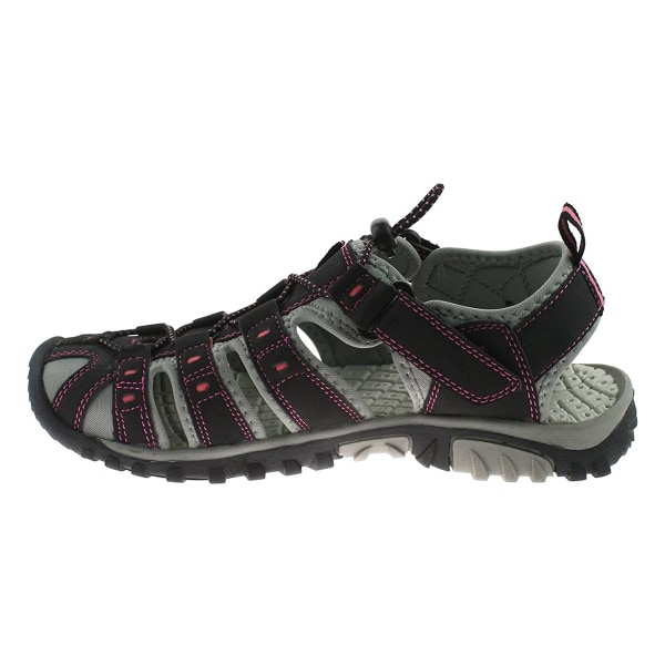 PDQ Dam/Dam Toggle & Touch Fastening Sports Sandals 5 UK Black/Pink 5 UK