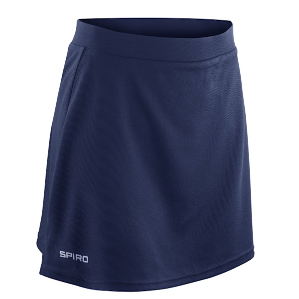 Spiro Dam/Kvinnor Enfärgad Skort 12 UK Marinblå Navy 12 UK