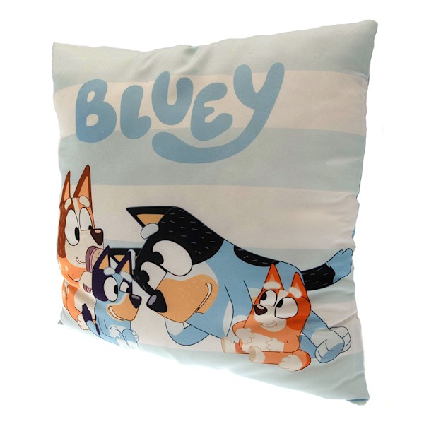 Bluey Randig Fylld Kudde One Size Vit/Blå White/Blue One Size
