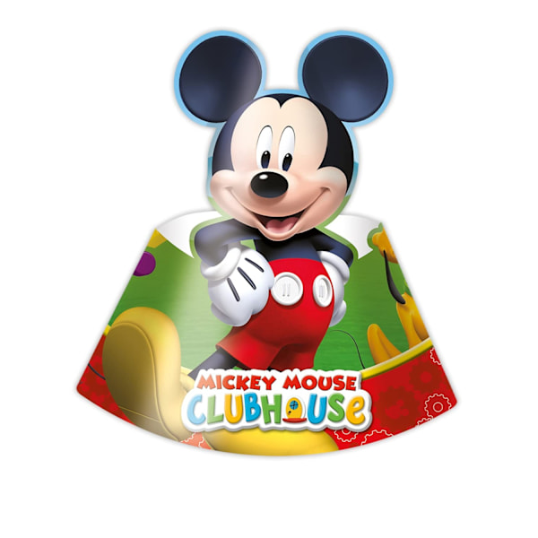 Mickey Mouse Clubhouse Partyhattar (6-pack) En Storlek Flerfärgad Multicoloured One Size