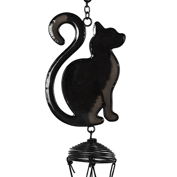 Något Annorlunda Katt Vindspel En Storlek Svart Black One Size