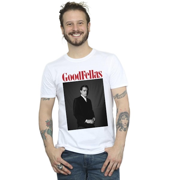 Goodfellas Herr Svart Och Vitt Karaktär T-Shirt S Vit White S