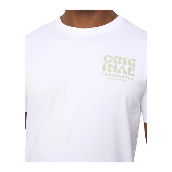Crosshatch Herr Wellmoores T-shirt L Vit White L