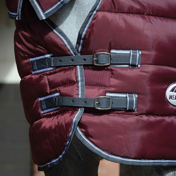 Weatherbeeta Comfitec Heavy 210d Channel Quilt Combo Neck Stabl Maroon/Grey/White 5 ft 3