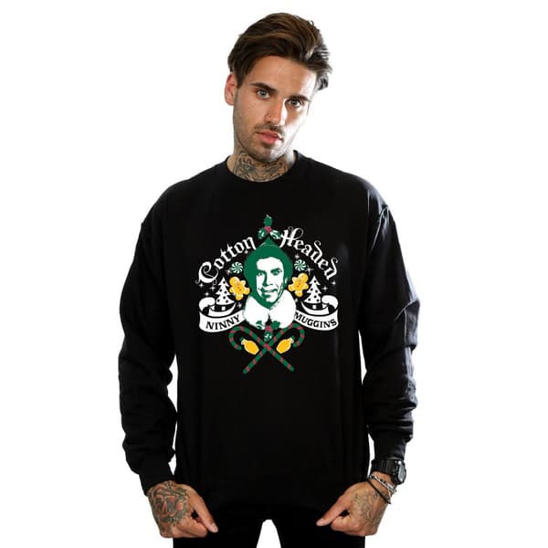 Elf Herr Headed Ninny Muggins Sweatshirt M Svart Black M