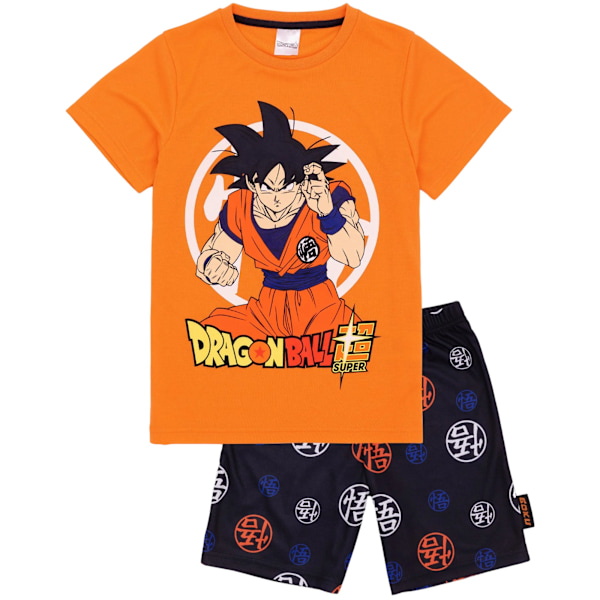 Dragon Ball Z Pojkar Goku Kort Pyjamas Set 11-12 År Orange Orange 11-12 Years