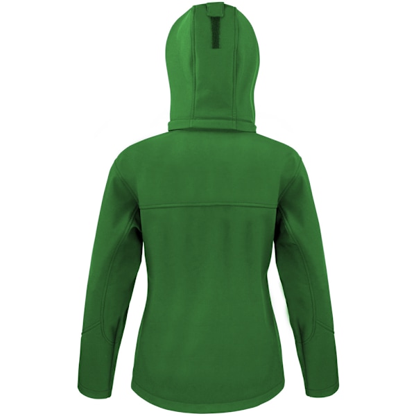 Result Core Dam/Kvinnor Lite Hooded Softshell Jacka L Vivid Vivid Green/Black L