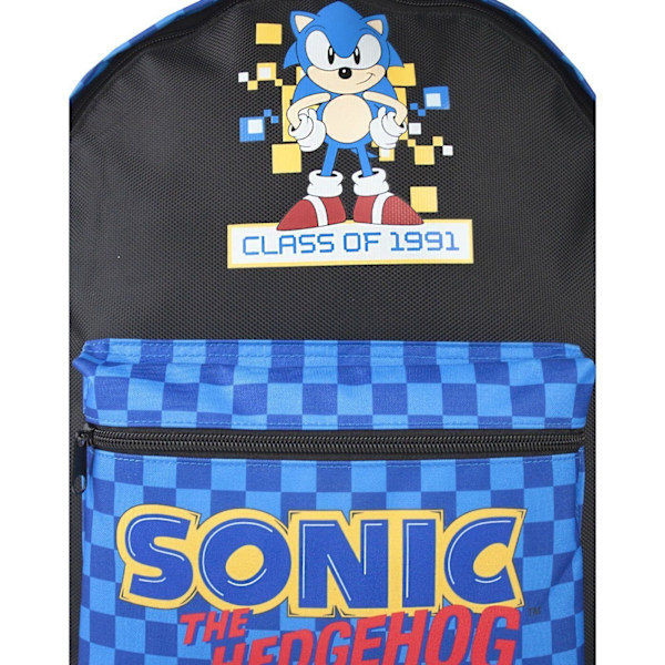 Sonic The Hedgehog Barnryggsäck för barn/barn Retrospel En storlek Black One Size
