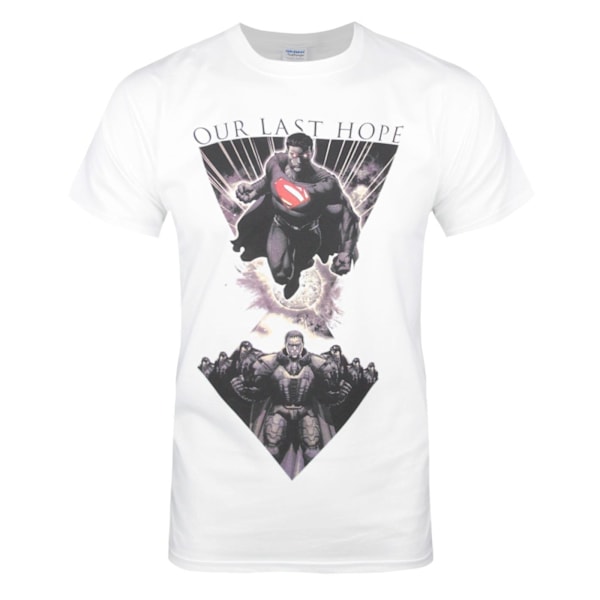 Superman Mens Our Last Hope T-Shirt M Vit/Svart White/Black M