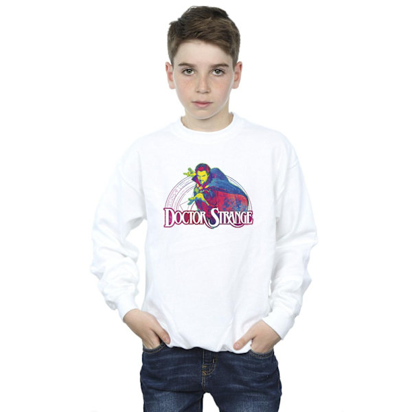 Marvel Boys Doctor Strange Psykedelisk Sweatshirt 12-13 År W White 12-13 Years