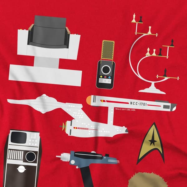 Star Trek Herr The Original Series Presentförpackning T-shirt S Röd Red S