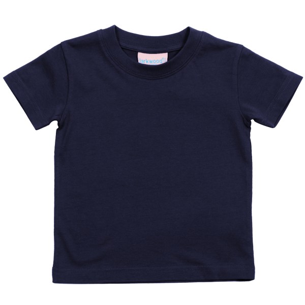 Larkwood Baby/Childrens Crew Neck T-Shirt / Schoolwear 3-4 Navy Navy 3-4