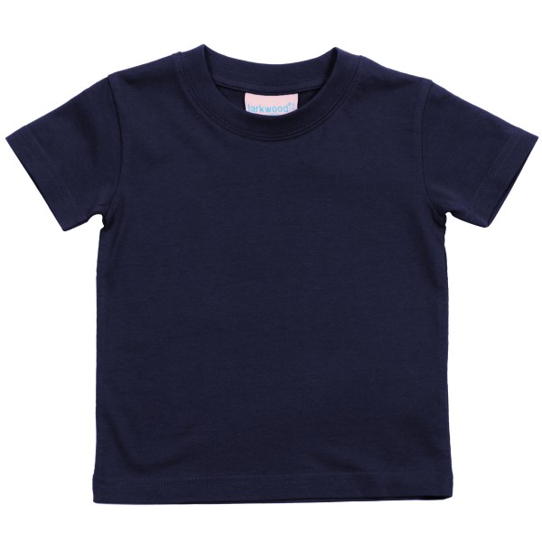 Larkwood Baby/Childrens Crew Neck T-Shirt / Schoolwear 5-6 Navy Navy 5-6