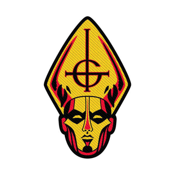 Ghost Papa Head Standard Patch One Size Gul/Röd Yellow/Red One Size