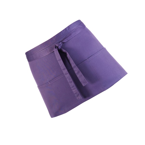 Premier Dam/Kvinnors Färger 3 Fickor Förkläde / Arbetskläder (Paket med 2) Purple One Size