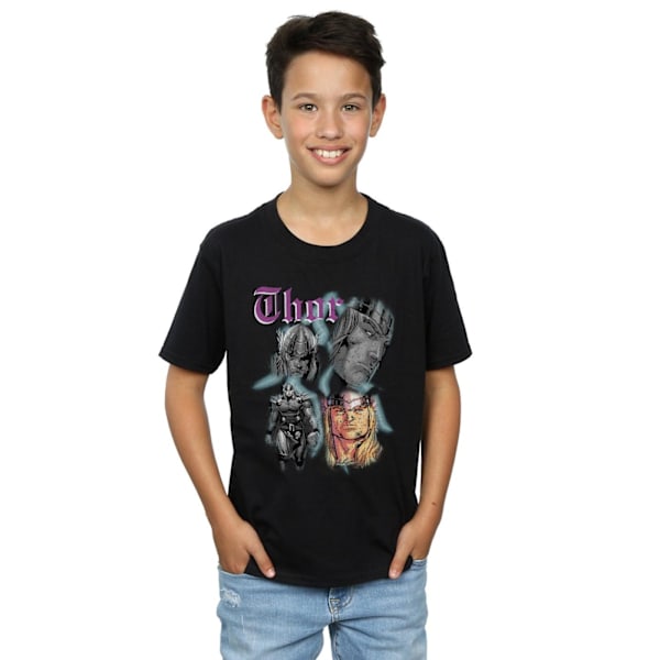 Marvel Boys Thor Homage T-shirt 9-11 år Svart Black 9-11 Years
