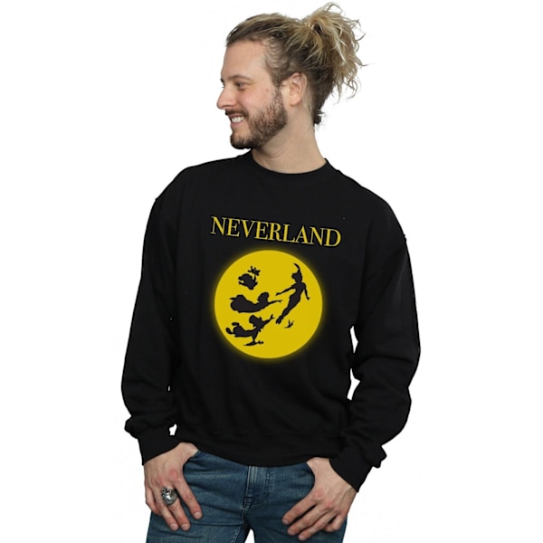 Disney Peter Pan Moon Silhouettes Sweatshirt L Svart Black L