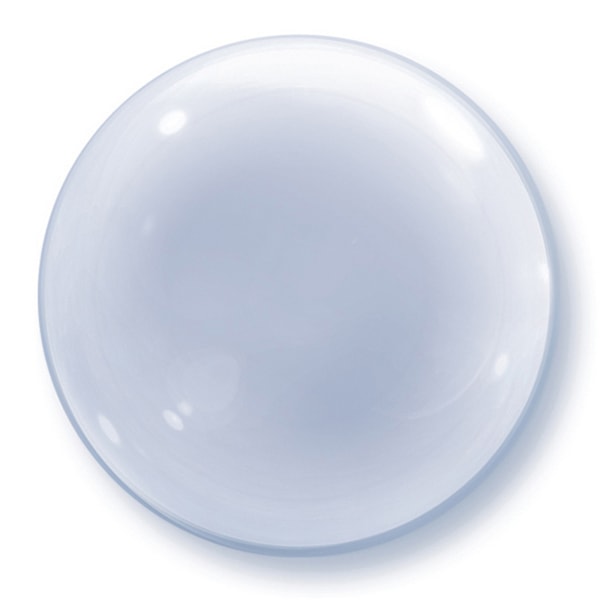 Qualatex 20 tum Deco Bubble Ballong En Storlek Klar Clear One Size