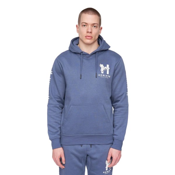 Henleys Herr Tapehen Hoodie M Mörkblå Deep Navy M