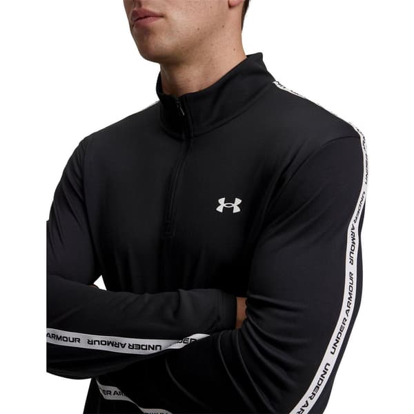 Under Armour Herr Tech Textured Half Zip Tröja S Svart/Vit Black/White S