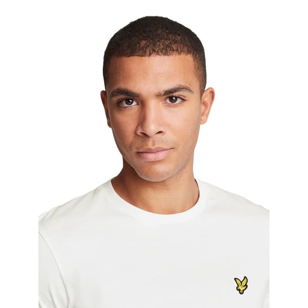 Lyle & Scott Dam/Dam Bomull Rundhalsad Oversized T-shirt 8 White 8 UK