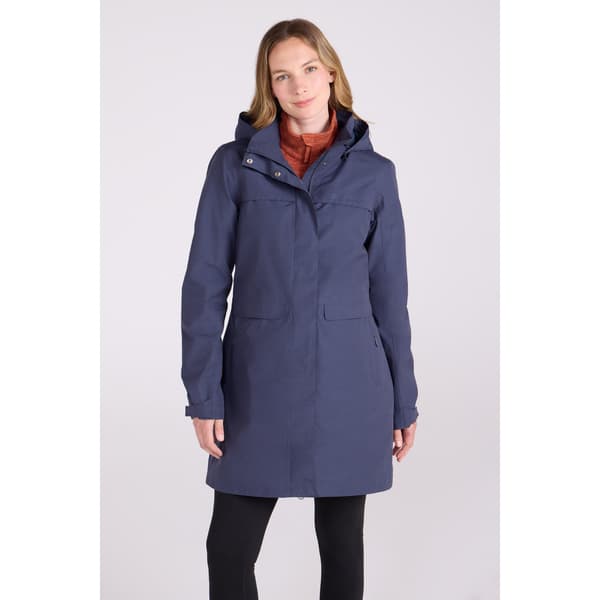 Mountain Warehouse Cloudburst Texturerad Vattentät för Dam Navy 12 UK