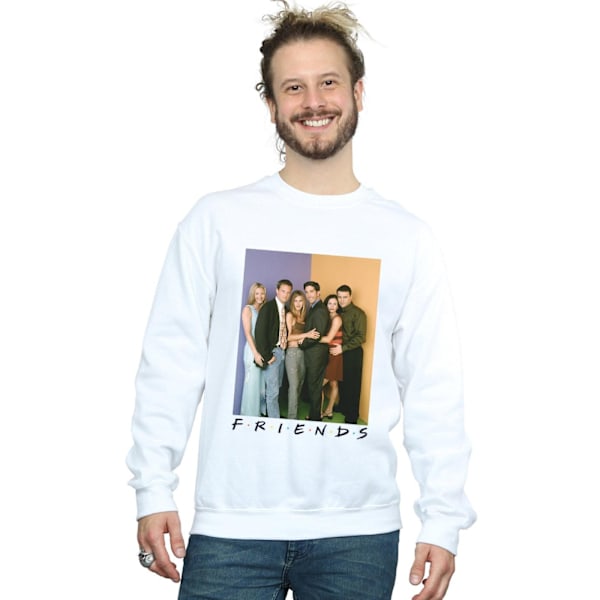 Friends Herr Gruppfoto Sweatshirt S Vit White S